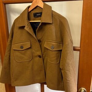 Zara Tan Utility Jacket very oversized XS